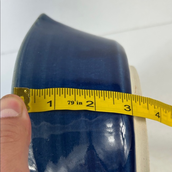 Elegant Navy Stoneware Serving Bowl - Picture 8 of 8